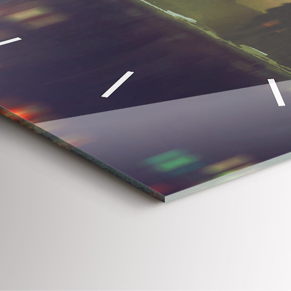 Štvorcové hodiny Ľudia s dáždnikmi