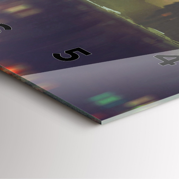 Štvorcové hodiny Ľudia s dáždnikmi