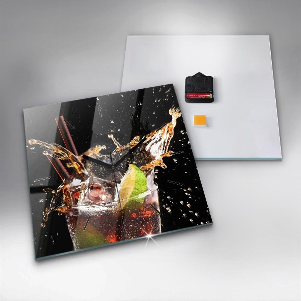 Štvorcové hodiny Pite s ľadom