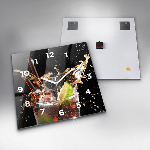 Štvorcové hodiny Pite s ľadom