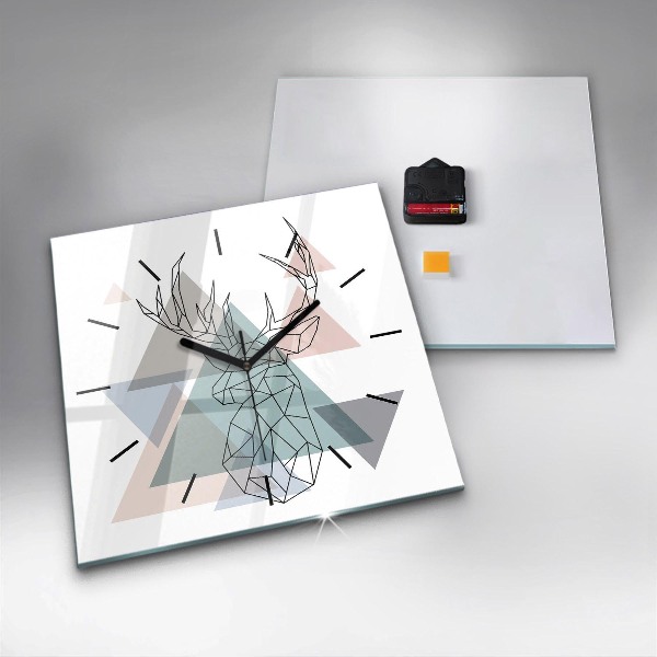 Štvorcové hodiny Sob v škandinávskom štýle