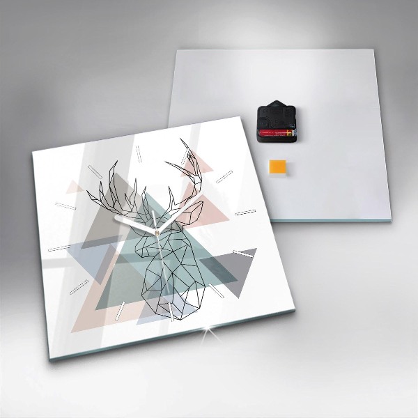 Štvorcové hodiny Sob v škandinávskom štýle