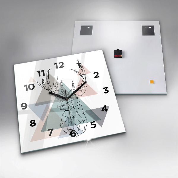 Štvorcové hodiny Sob v škandinávskom štýle