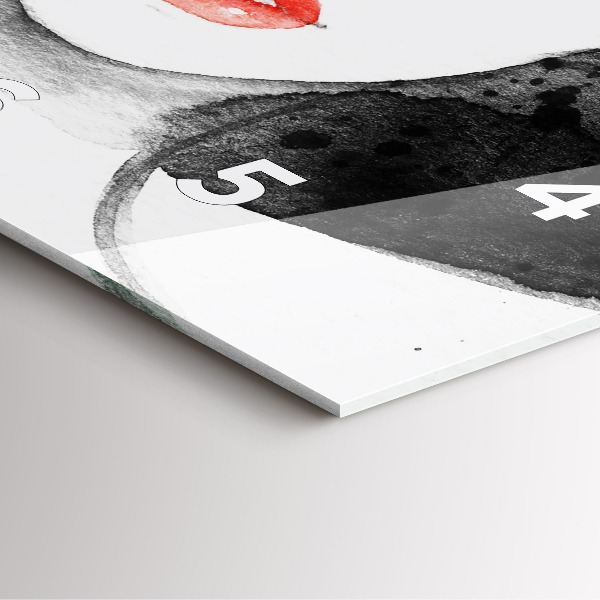 Štvorcové hodiny Žena v klobúku