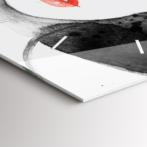 Štvorcové hodiny Žena v klobúku