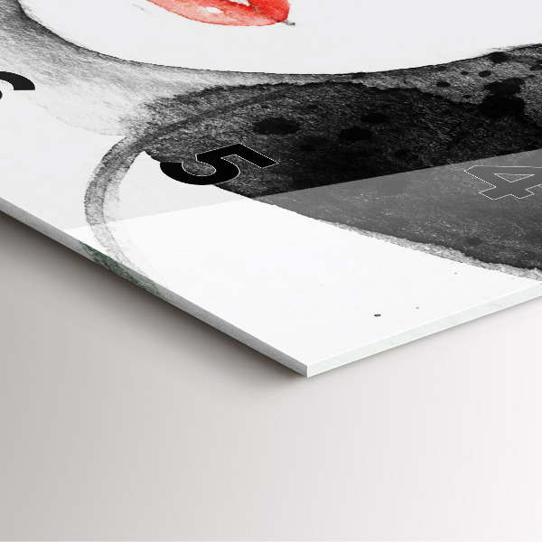 Štvorcové hodiny Žena v klobúku