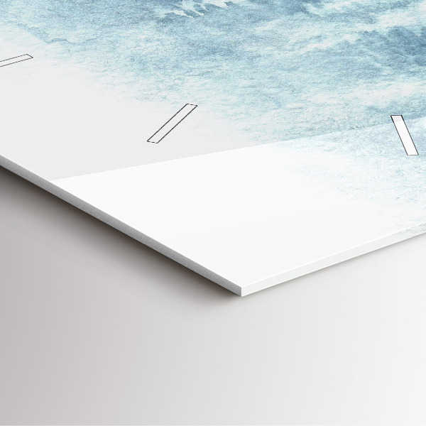 Štvorcové hodiny Zimný les