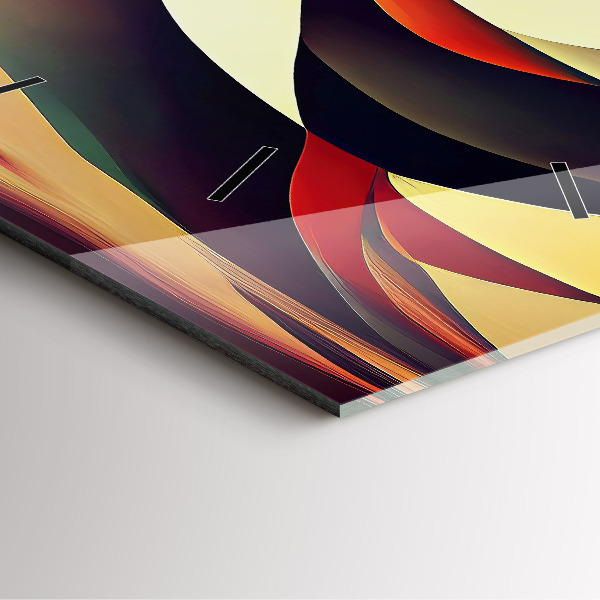 Štvorcové hodiny Abstraktné línie pozadia