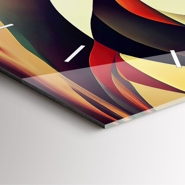 Štvorcové hodiny Abstraktné línie pozadia