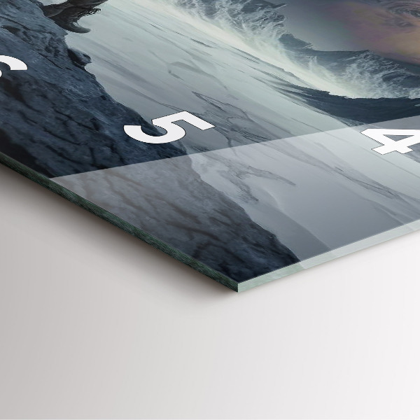 Štvorcové hodiny Muž na pozadí mesiaca