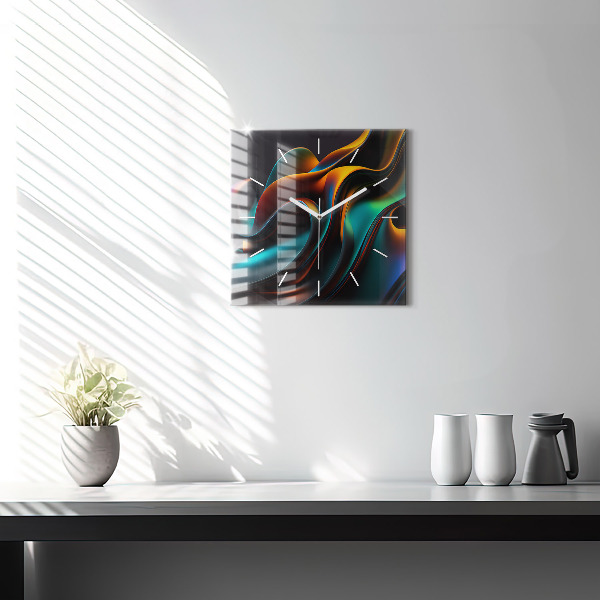 Štvorcové hodiny Futuristická vlna