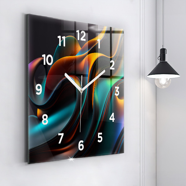 Štvorcové hodiny Futuristická vlna