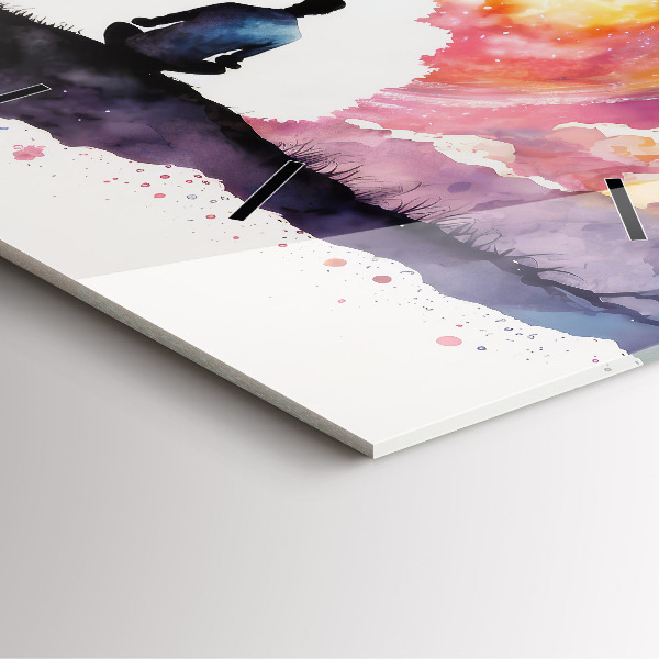 Štvorcové hodiny Meditačný životný štýl