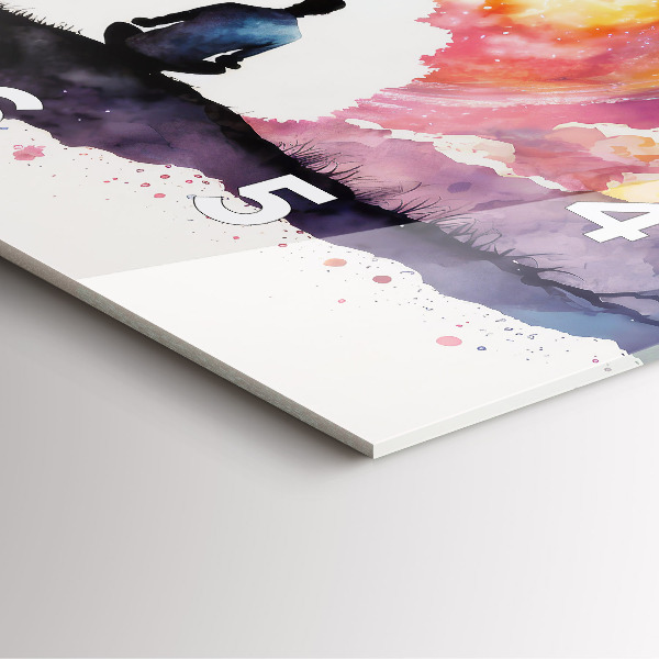 Štvorcové hodiny Meditačný životný štýl