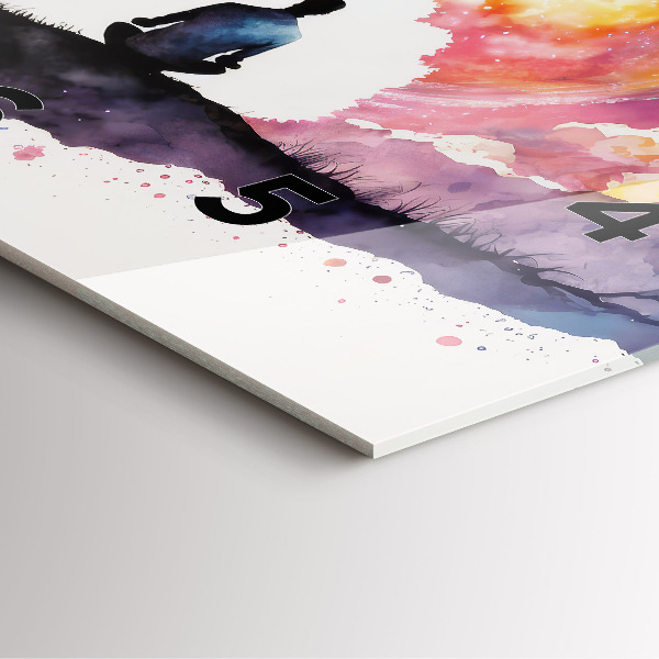 Štvorcové hodiny Meditačný životný štýl