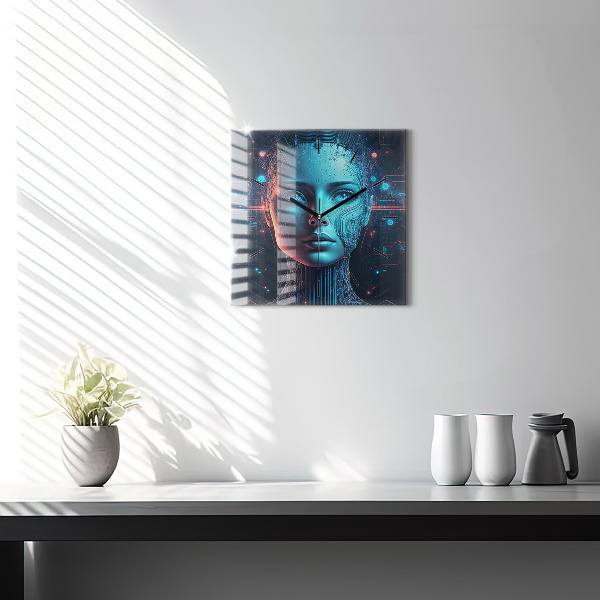 Štvorcové hodiny Umelá inteligencia