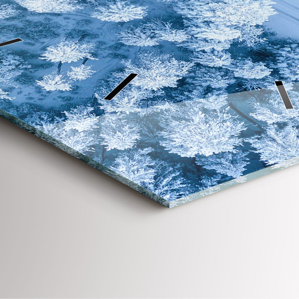 Štvorcové hodiny Les z dronu