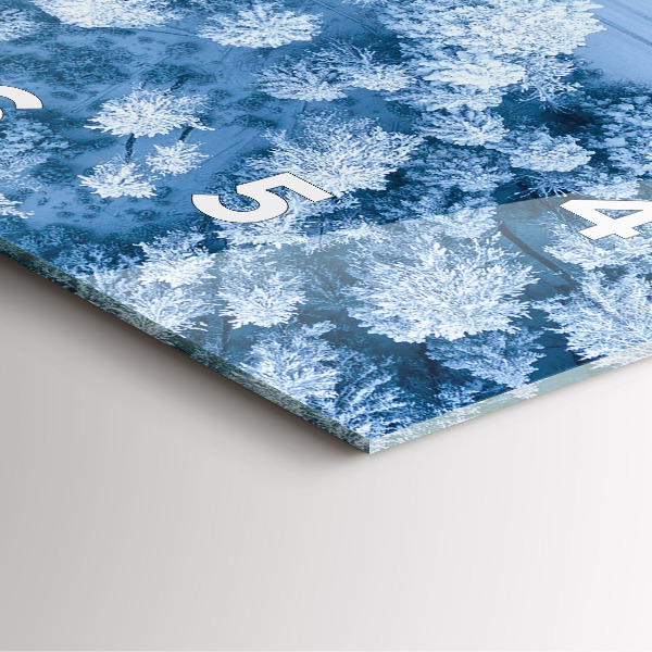 Štvorcové hodiny Les z dronu