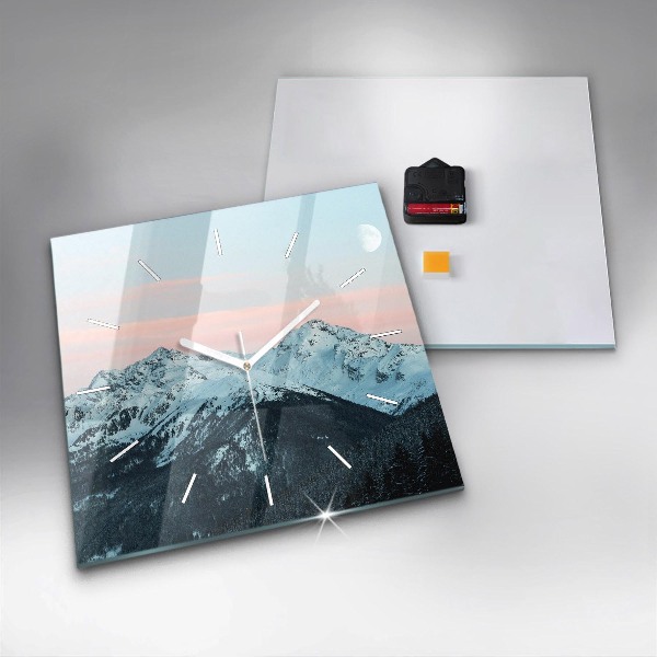 Štvorcové hodiny Pohorie v zime