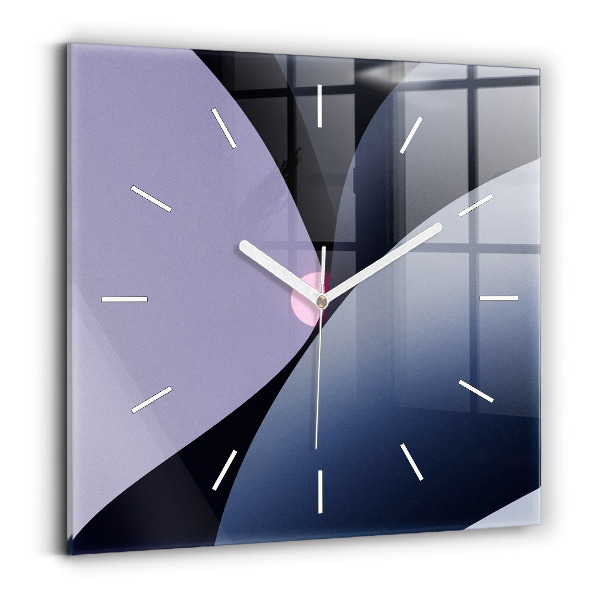 Štvorcové hodiny Abstrakcia slnka