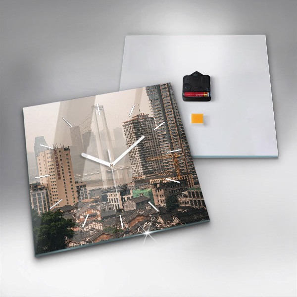 Štvorcové hodiny Staré mesto Chongqing