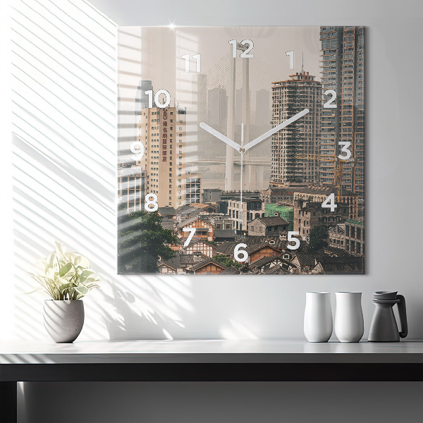 Štvorcové hodiny Staré mesto Chongqing