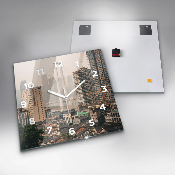 Štvorcové hodiny Staré mesto Chongqing