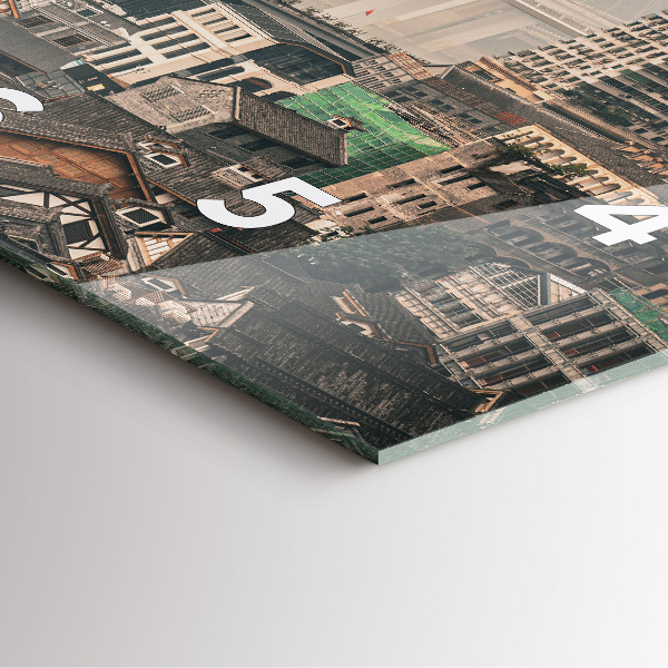 Štvorcové hodiny Staré mesto Chongqing