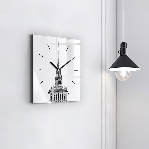 Štvorcové hodiny Palác kultúry a vedy