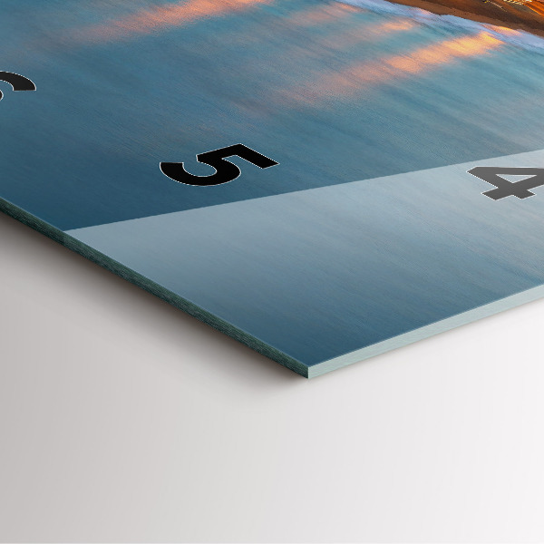 Štvorcové hodiny Pláž v Barcelone