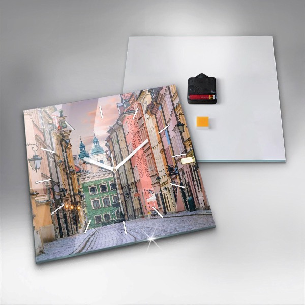 Štvorcové hodiny Staré mesto vo Varšave