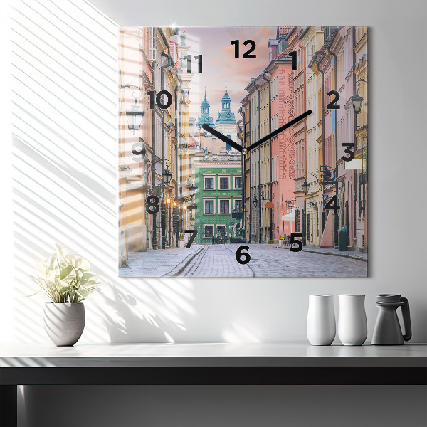 Štvorcové hodiny Staré mesto vo Varšave