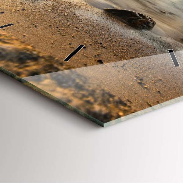 Štvorcové hodiny Východ slnka Baltské more