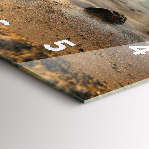 Štvorcové hodiny Východ slnka Baltské more