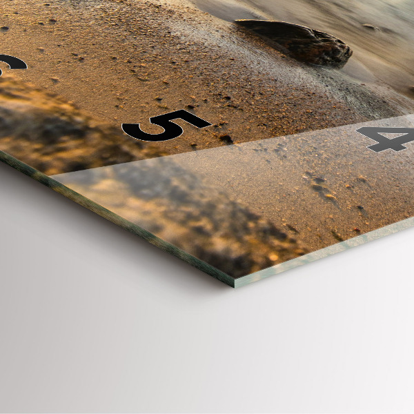 Štvorcové hodiny Východ slnka Baltské more