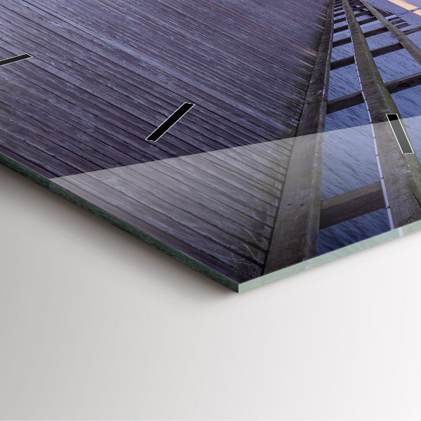 Štvorcové hodiny Mólo pri Baltskom mori