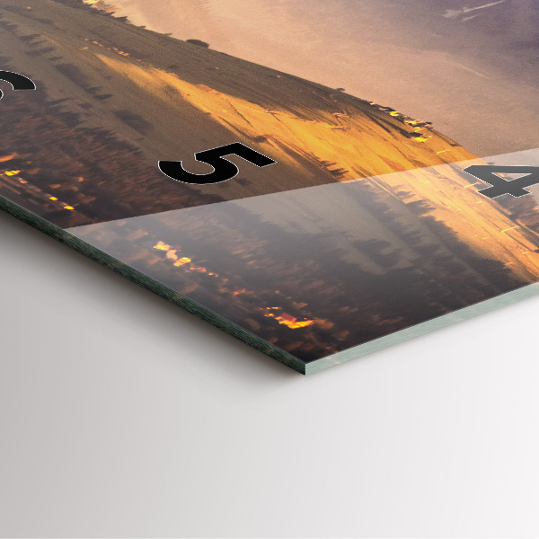 Štvorcové hodiny Zimná krajina Tatier