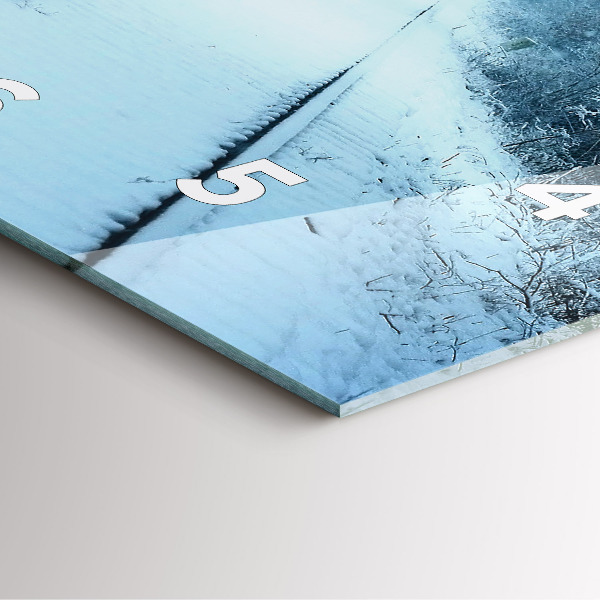 Štvorcové hodiny Jeleň na tratiach