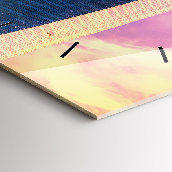 Štvorcové hodiny Mrakodrap vo Varšave