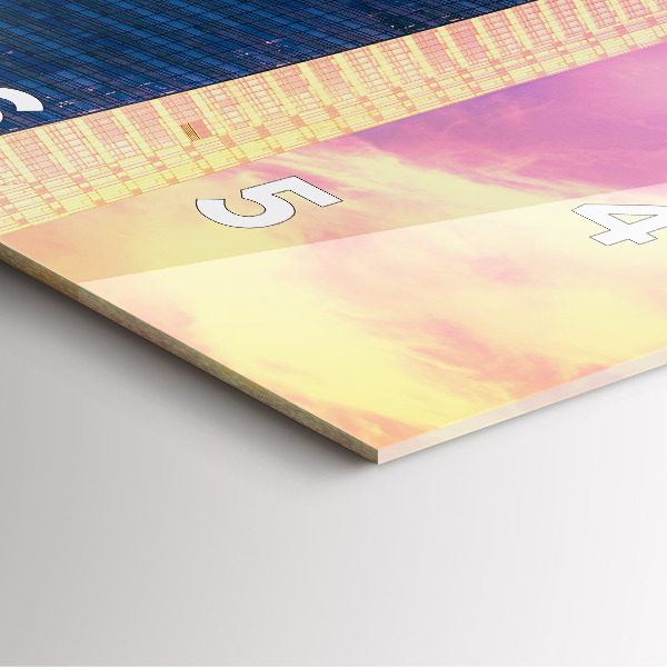 Štvorcové hodiny Mrakodrap vo Varšave