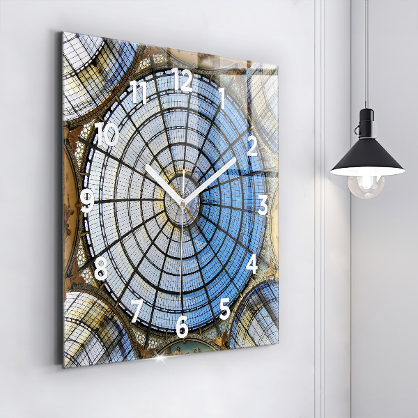 Štvorcové hodiny Nákupné centrum v Miláne