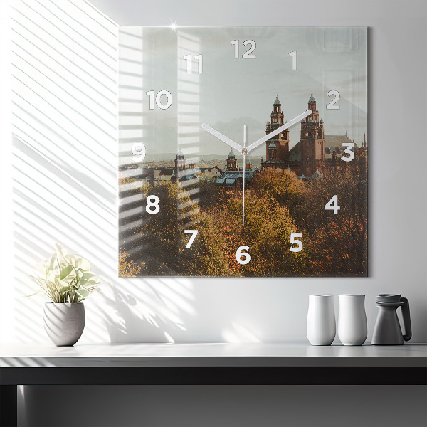 Štvorcové hodiny Galéria umenia v Glasgowe