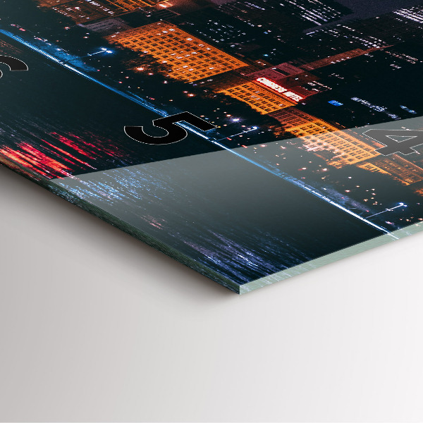 Štvorcové hodiny Panoráma mesta Chicago