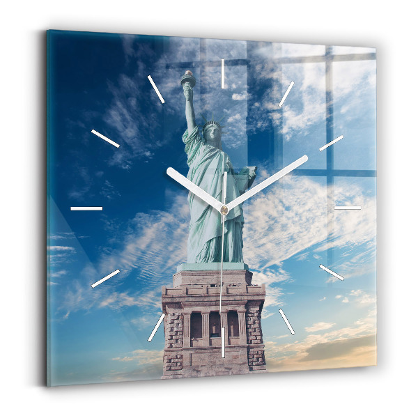 Štvorcové hodiny Socha slobody v New Yorku