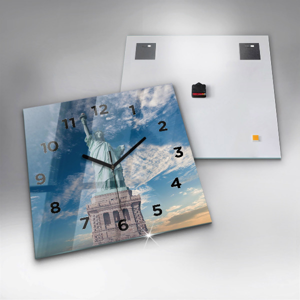 Štvorcové hodiny Socha slobody v New Yorku