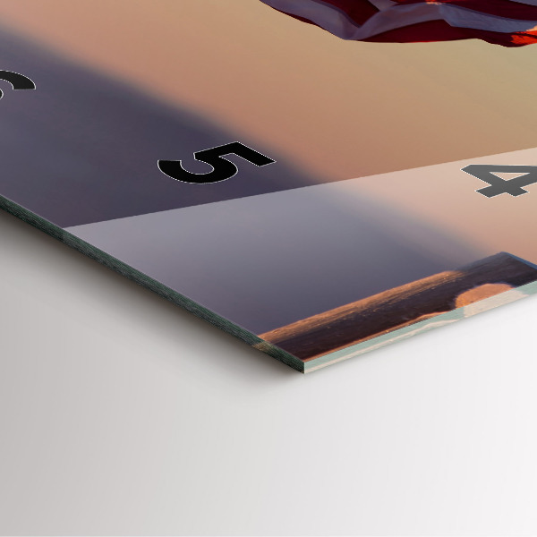 Štvorcové hodiny Lietajúca vlajka USA