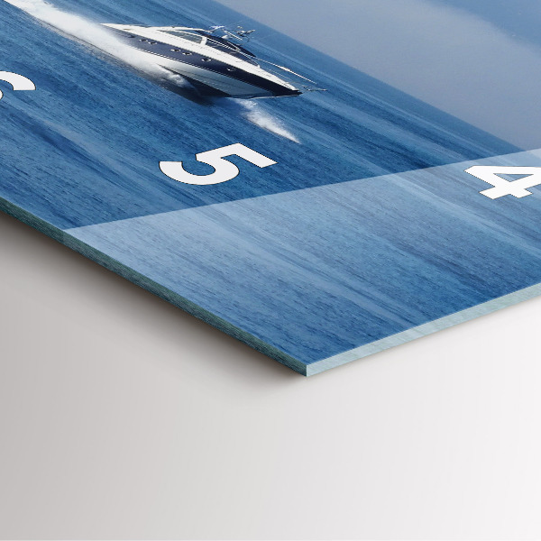 Štvorcové hodiny Plachetnica na oceáne