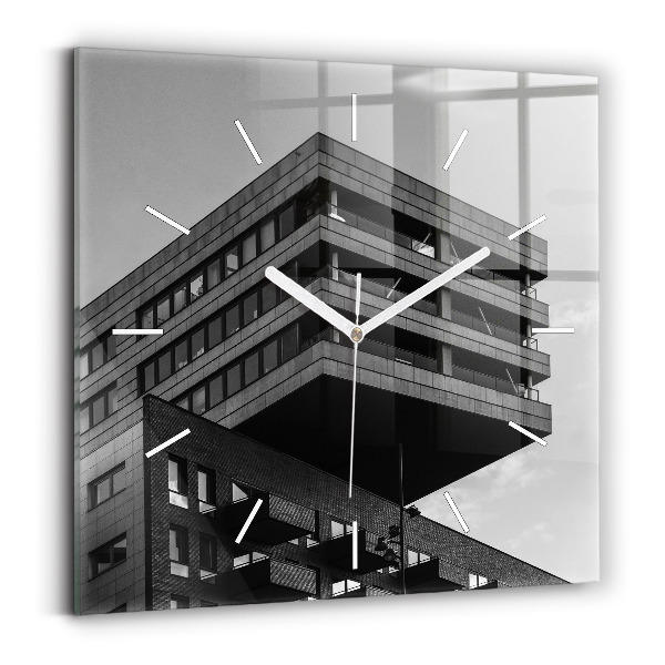 Štvorcové hodiny Architektúra v Amsterdame