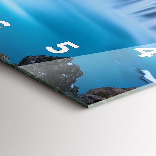 Štvorcové hodiny Vodopád Godafoss Island