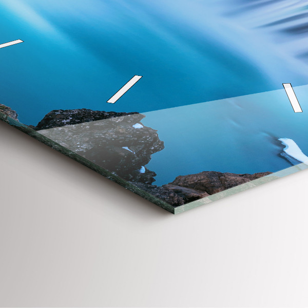 Štvorcové hodiny Vodopád Godafoss Island